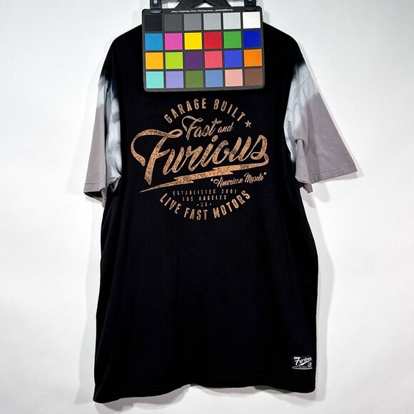 Fast & Furious By Affliction Garage Built Graphic‎ Tie Dye Sleeves Size 3XL - Picture 14 of 14